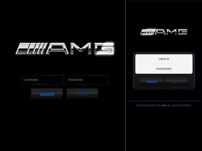 AMG 먹튀 데스크탑 모바일 버전 로그인 페이지 캡처