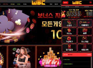 WBC 먹튀 홈 화면 PC, Mobile