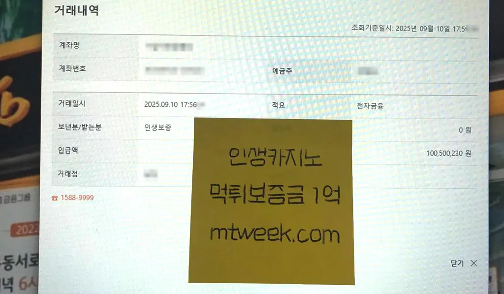 인생카지노 먹튀 안전 보증금 1억