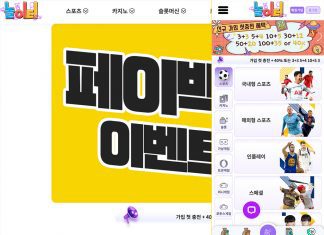 플레이그라운드 먹튀 벌어진 곳의 홈 화면 캡처