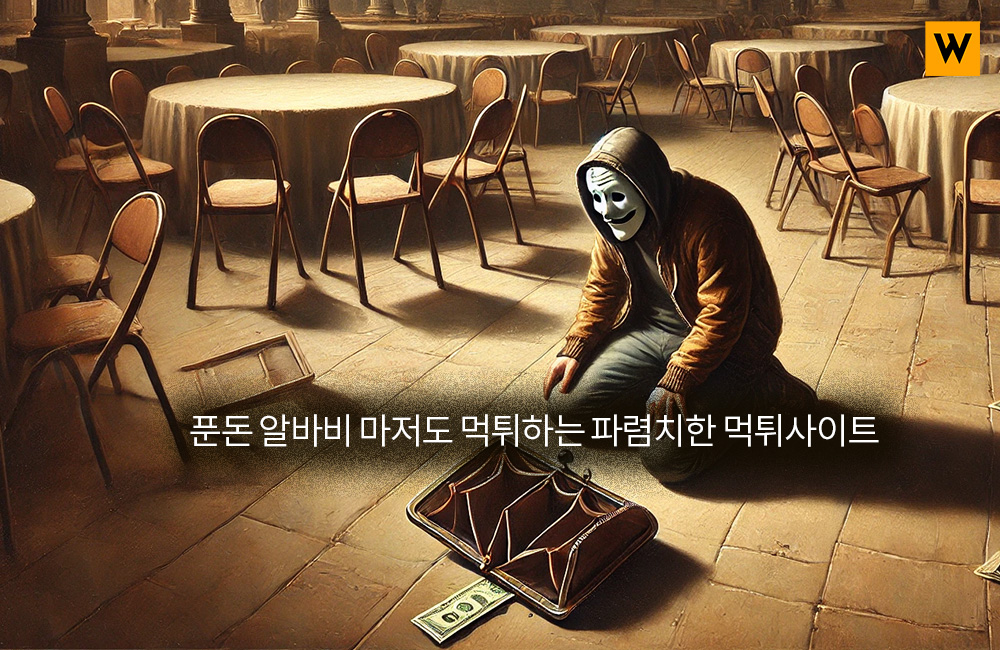 푼돈 알바비 마저도 먹튀하는 파렴치한 먹튀사이트