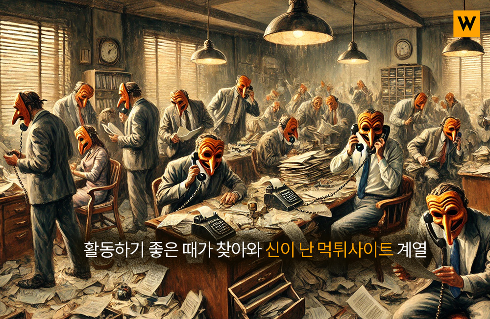 활동하기 좋은 때가 찾아와 신이 난 먹튀사이트 계열