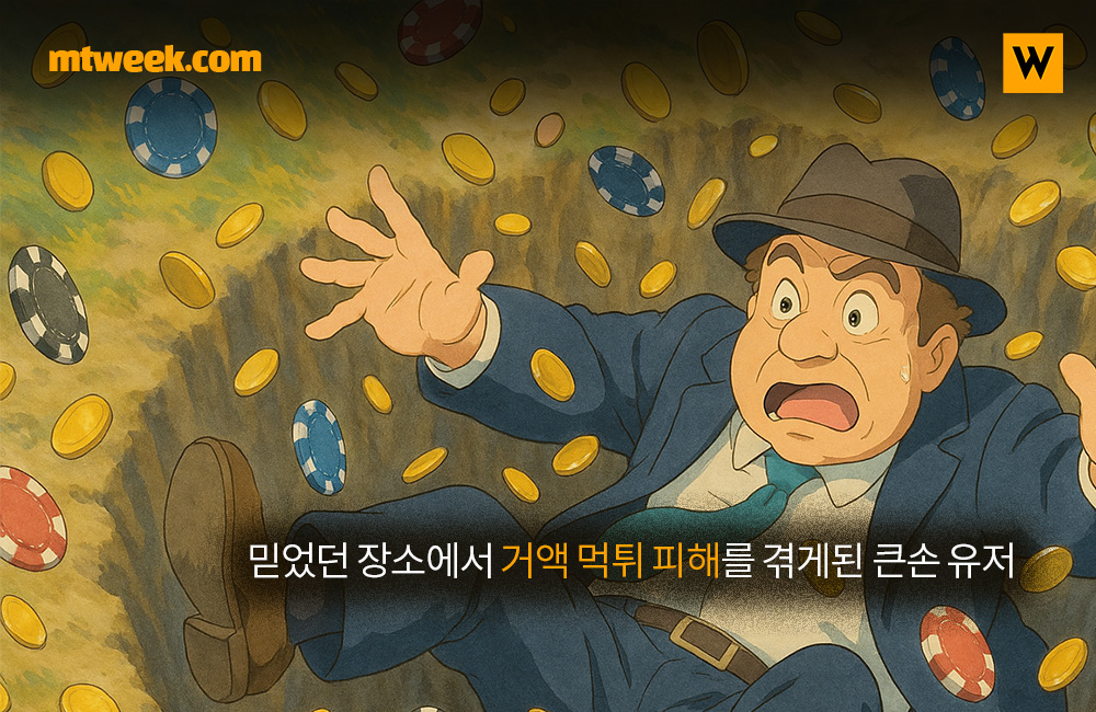 믿었던 장소에서 거액 먹튀 피해를 겪게된 큰손 유저