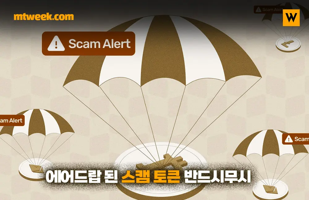 에어드랍 된 스캠 토큰 반드시 무시