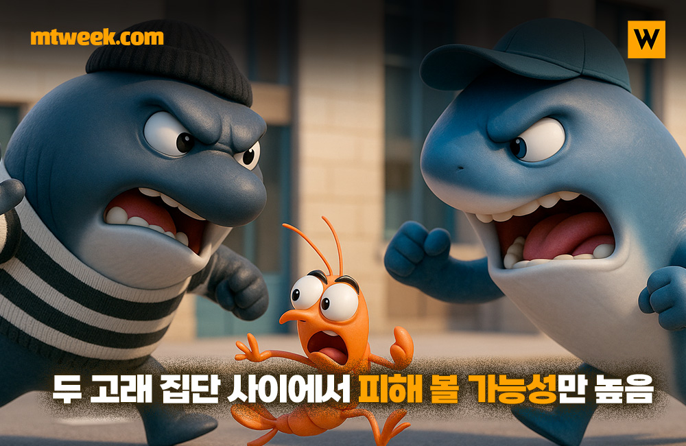 두 고래 집단 사이에서 먹튀 피해 볼 가능성만 높음