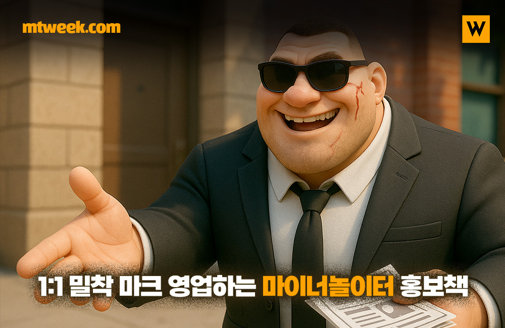 1:1 밀착 마크 영업하는 마이너놀이터 홍보책