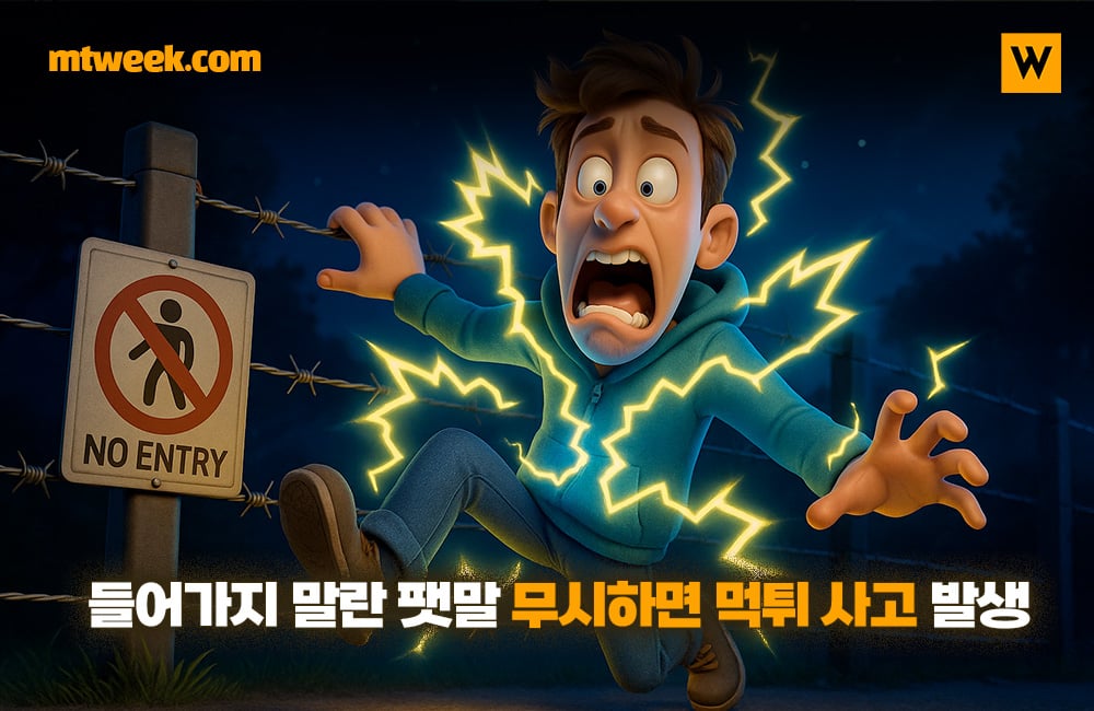 들어가지 말란 팻말 무시하면 먹튀 사고 발생