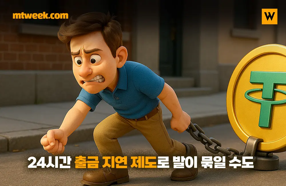 24시간 출금 지연 제도로 발이 묶일 수도