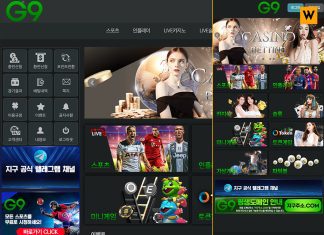 먹튀사이트 지구의 홈 화면 모습