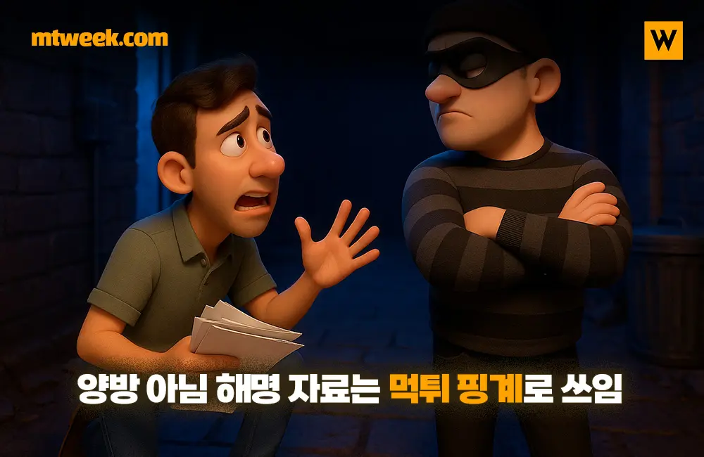 양방 아님 해명 자료는 먹튀 핑계로 쓰임