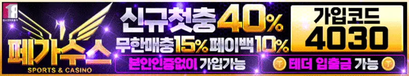 페가수스 먹튀검증 배너