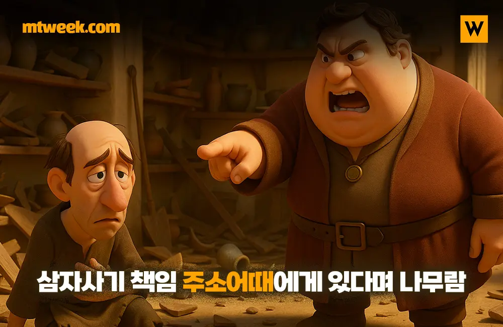 삼자사기 책임 주소어때에게 있다며 나무람