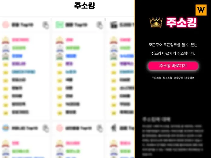 주소킹 먹튀 커버 이미지